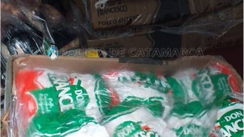 Secuestran 380 kilos de pollo en un operativo de control vehicular