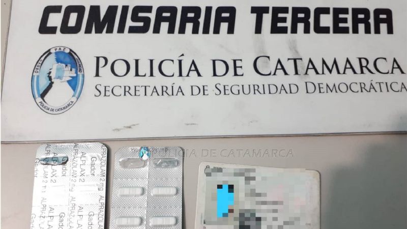 Detenido cerca del Parque de los Niños con elementos robados y ansiolíticos