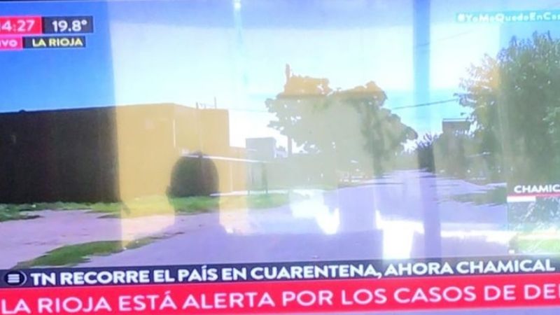 Movil de TN “varado” en San Martín