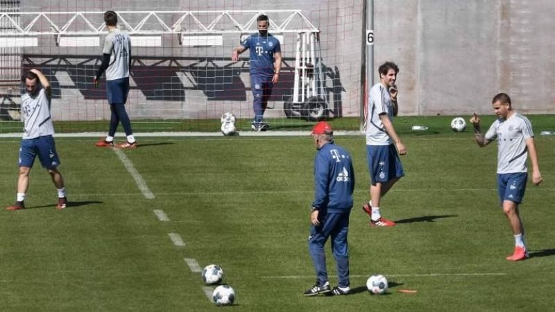 Bayern Munich volvió a entrenar en grupos distanciados