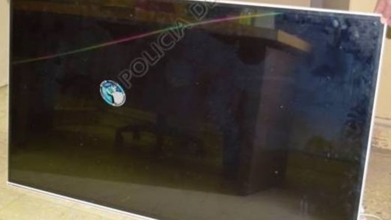 Secuestran un televisor de dudosa procedencia