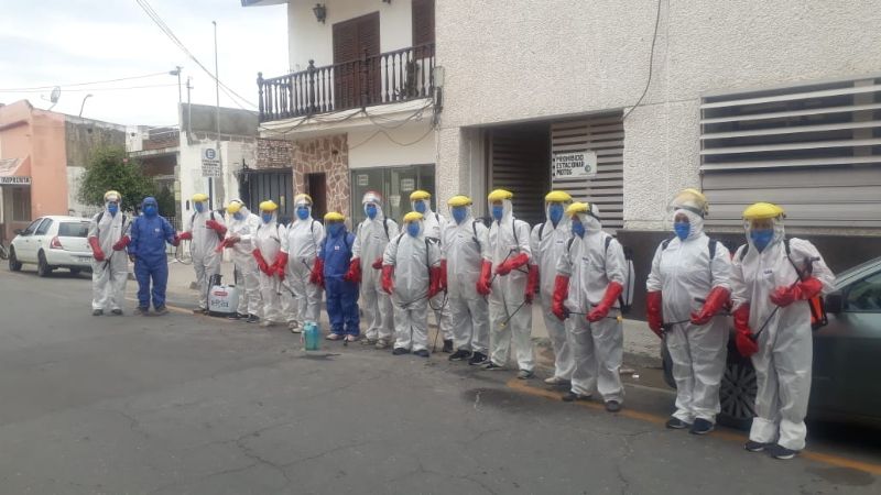 Nueva patrulla de prevención para desinfectar las calles