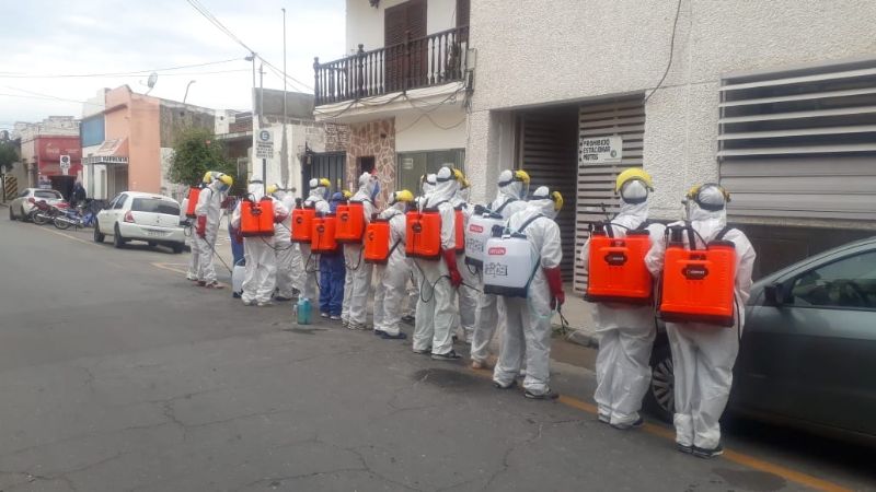 Nueva patrulla de prevención para desinfectar las calles