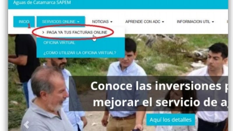Aguas de Catamarca suma un nuevo método para pagar facturas online