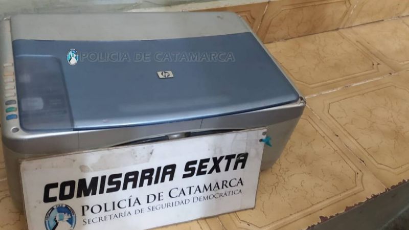 Secuestran una impresora de dudosa procedencia