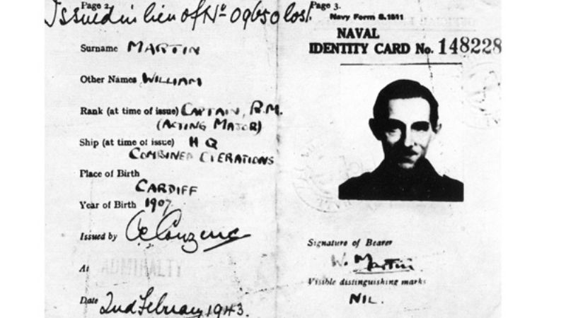 La increíble historia del Mayor William Martin: el hombre que nunca existió