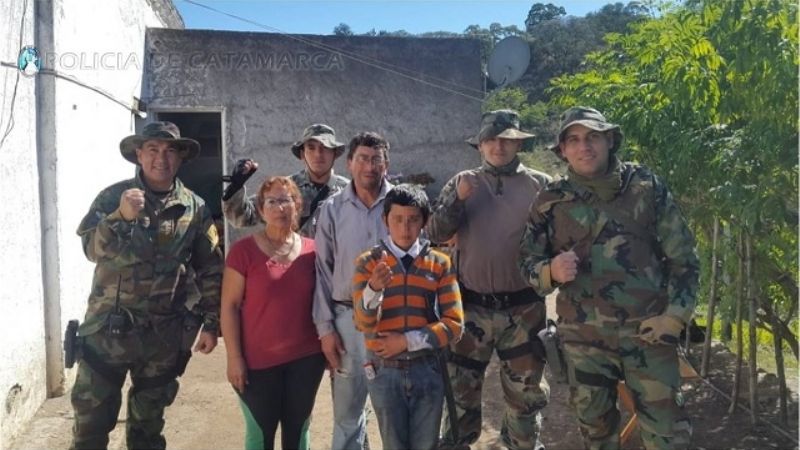 Encuentran a un niño que era intensamente buscado en Ancasti