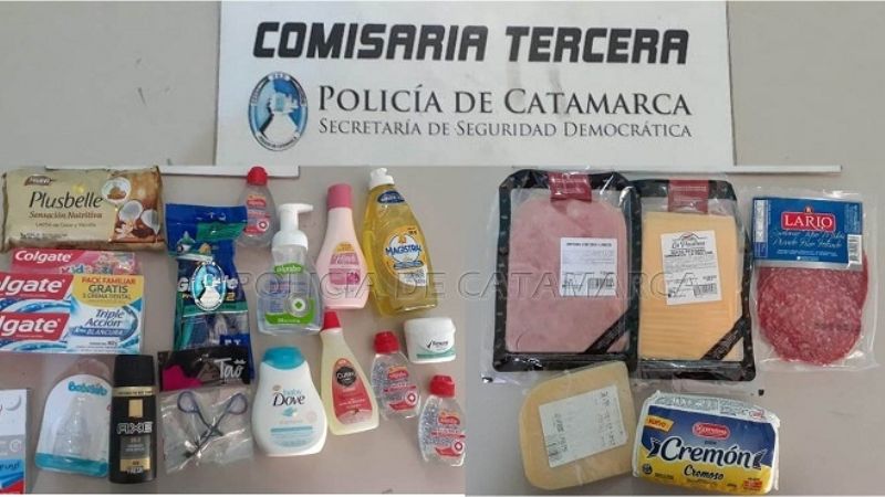 Mujer fue detenida en el supermercado