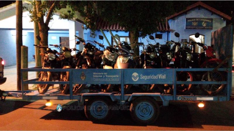 Conductores infractores terminaron con sus vehículos en el corralón