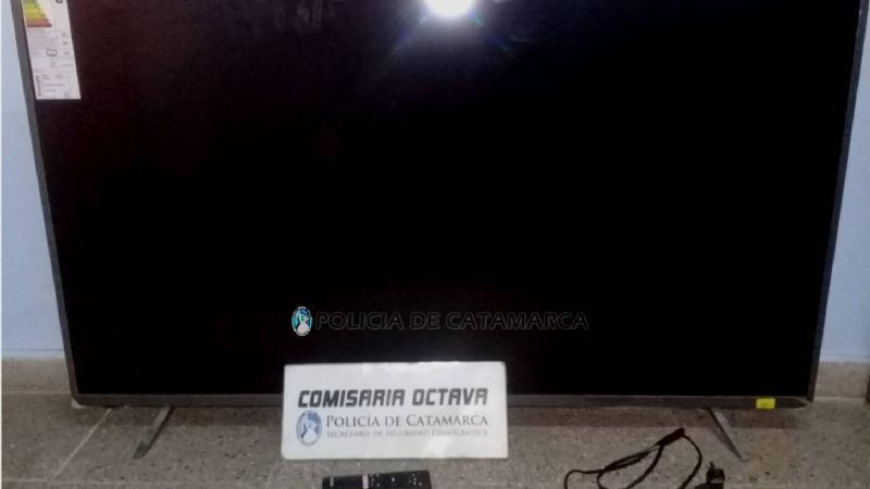 Aprehenden a un joven por el robo de un televisor