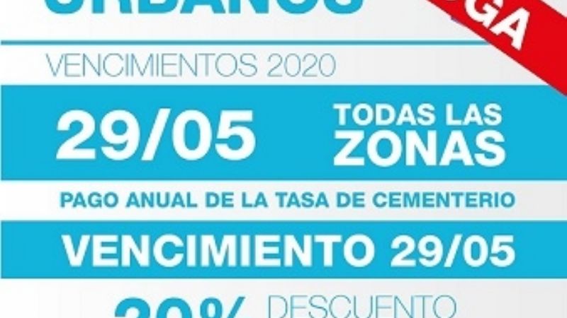 Prorrogan plazo para el pago anual de tasas municipales