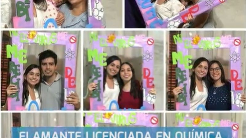 Nueva egresada de la UNCa por videoconferencia