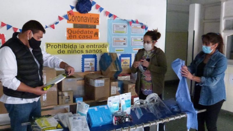 El hospital de Santa María recibió elementos de bioseguridad