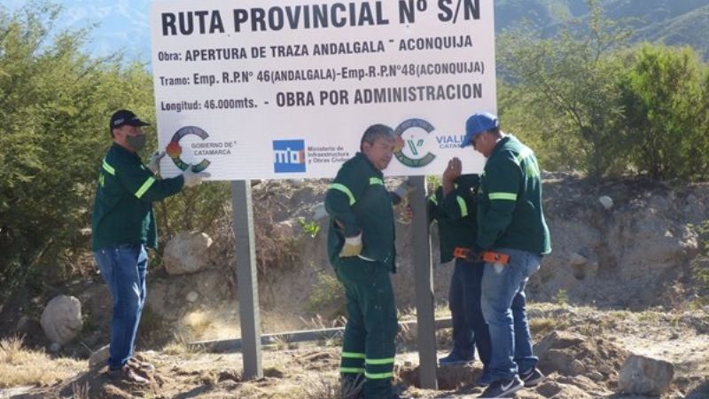 Inicia la obra de la traza Andalgalá-Aconquija