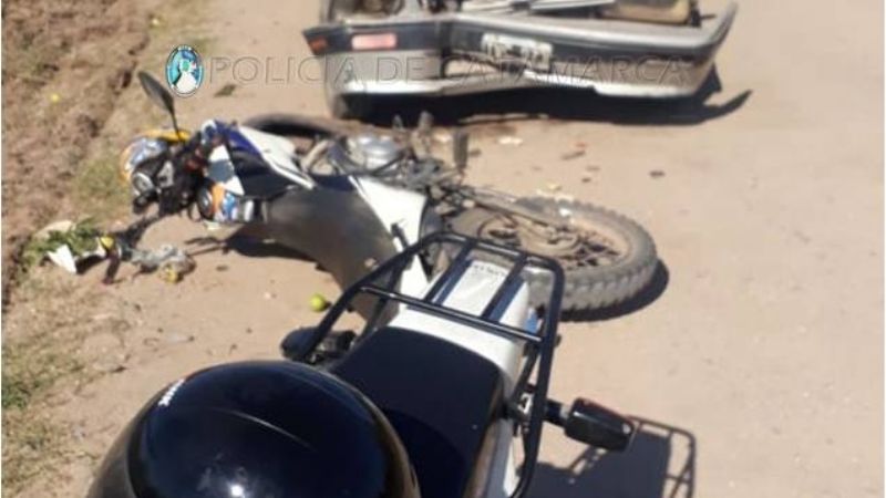 Fuerte choque cerca del ingreso a Bañado de Ovanta