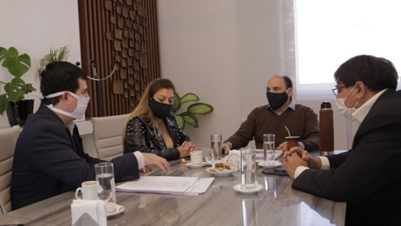 Capresca se reunió con el intendente Saadi