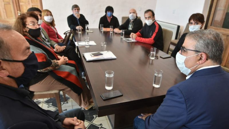 Jalil recibió a los representantes sindicales de los organismos de ARCA
