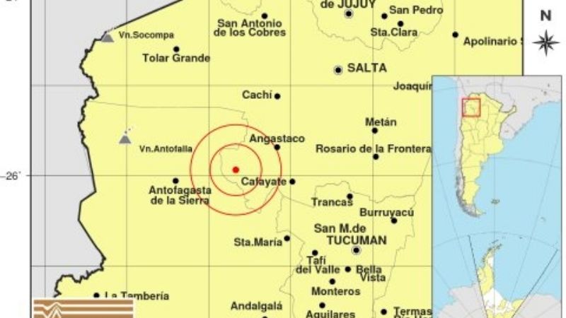 Fuerte temblor en Salta se sintió hasta en Tucumán