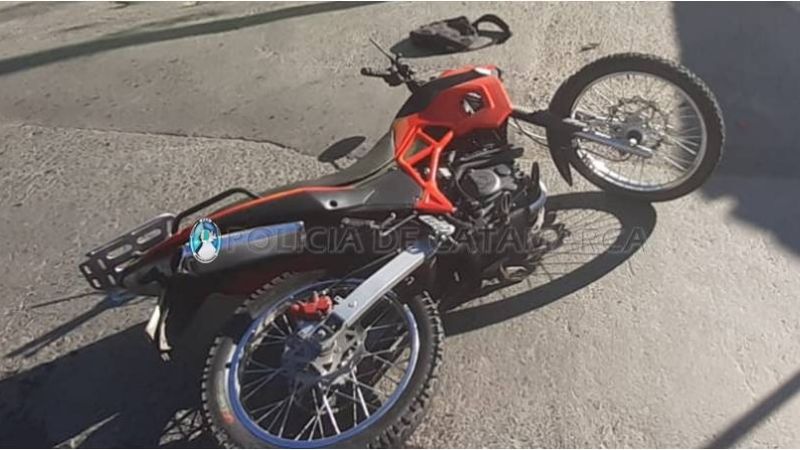 Choque de motos: los conductores debieron ser asistidos