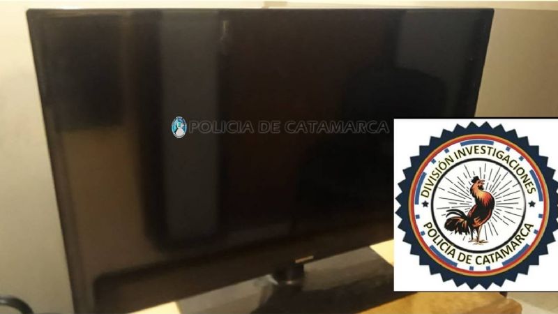 Recuperaron un televisor robado de una casa