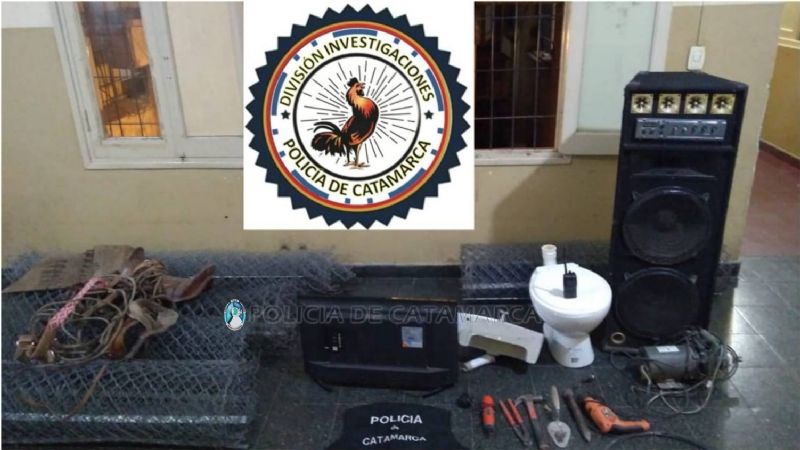 Tras un registro, recuperan varios elementos robados