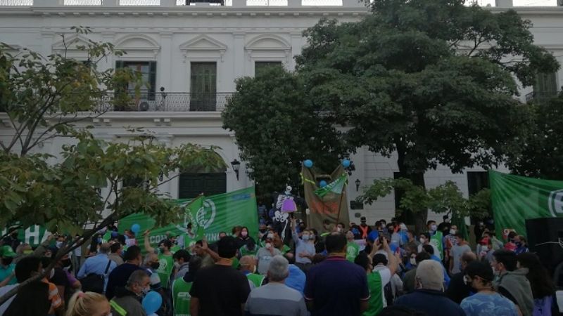 Gremios se manifestaron en contra de la Reforma del Estado