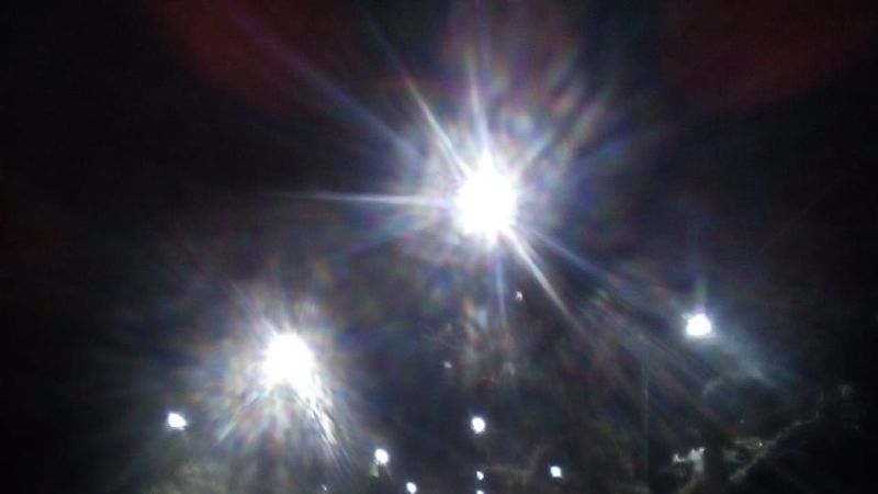 El camino a la Gruta, iluminado