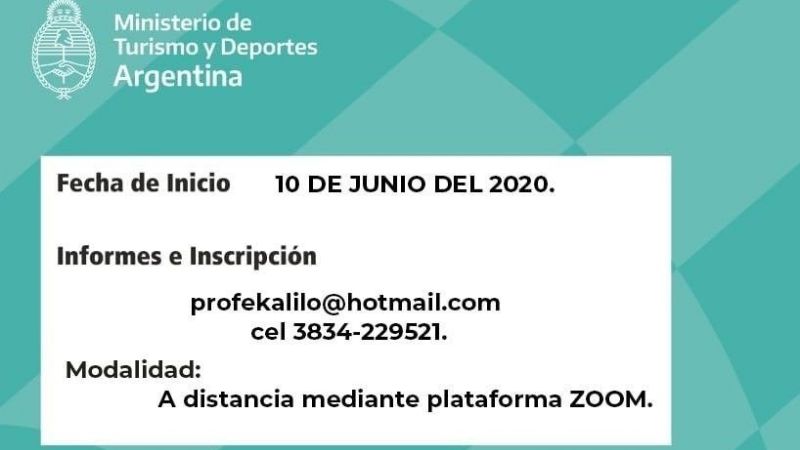 Curso a distancia de Gestión Institucional Deportiva
