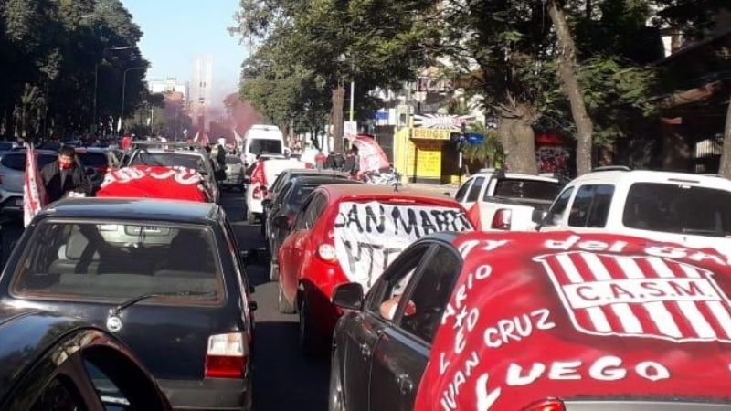 Pueblada "ciruja" reclamando el ascenso de San Martín