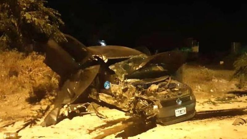 Impresionante vuelco en la zona alta de la ciudad