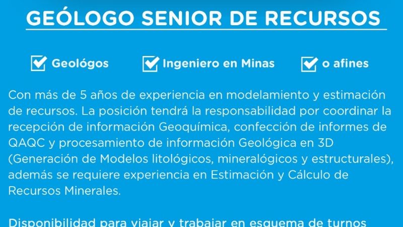 Búsqueda laboral para la actividad minera