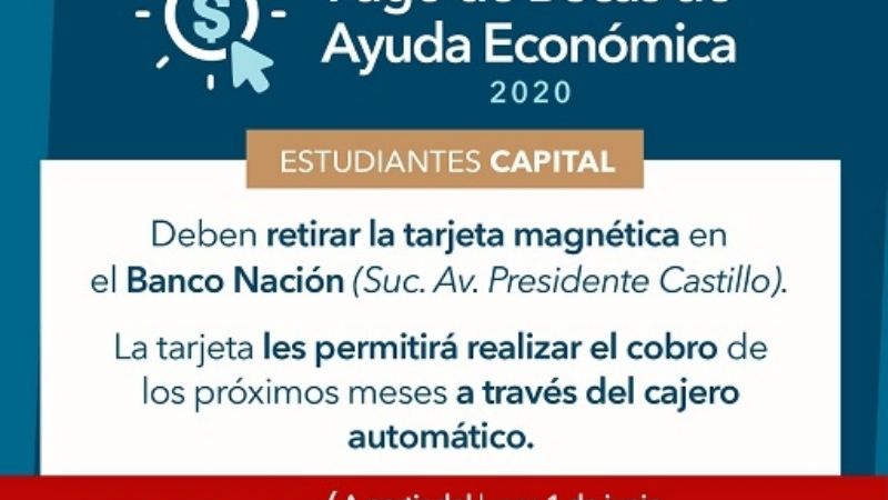 Alumnos universitarios de Capital deben retirar tarjeta magnética