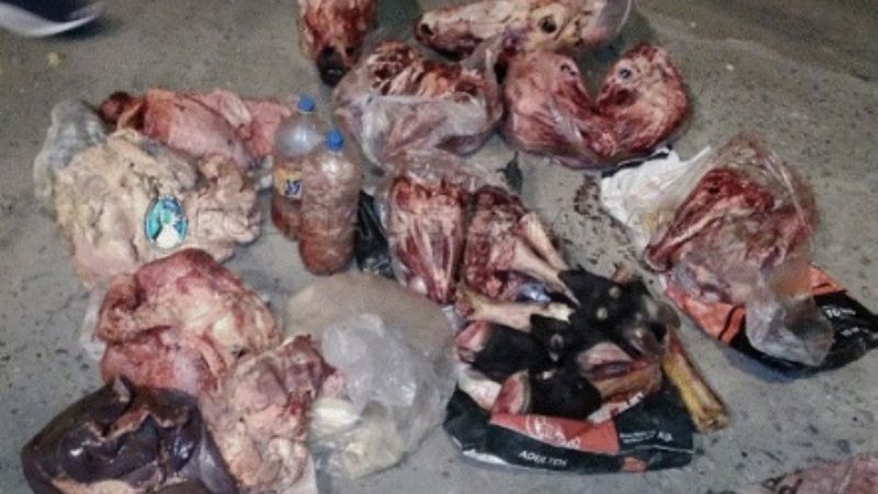 Secuestran carne vacuna