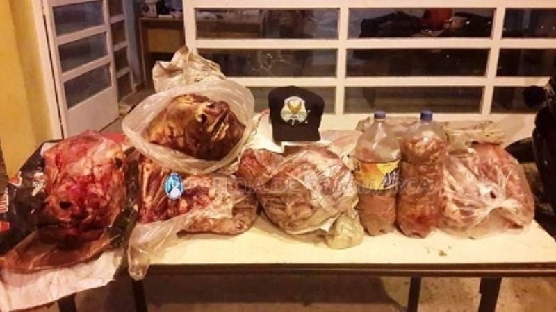 Secuestran carne vacuna