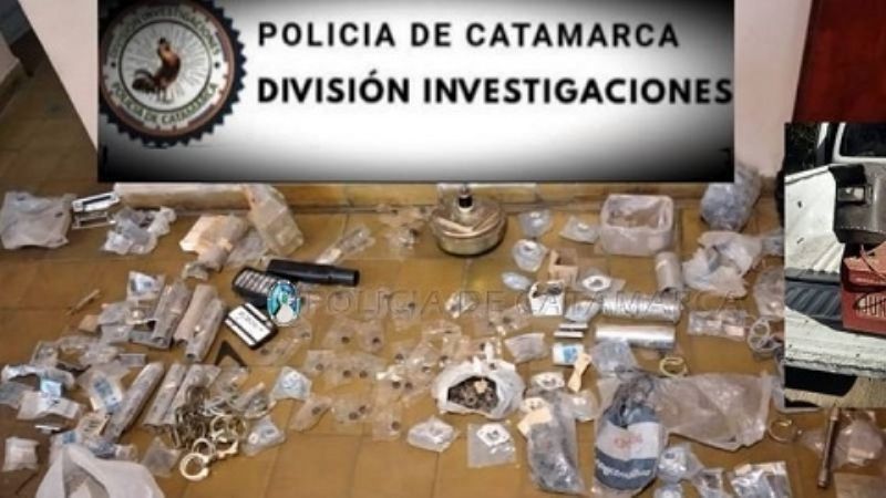 Esclarecen cuantioso robo de repuestos de autos y motos