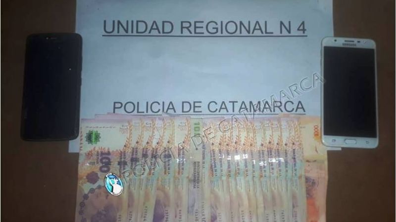 Detienen a una pareja por el robo de celulares en Andalgalá