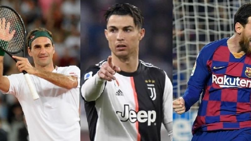 Federer, Cristiano y Messi, los deportistas que más ganan