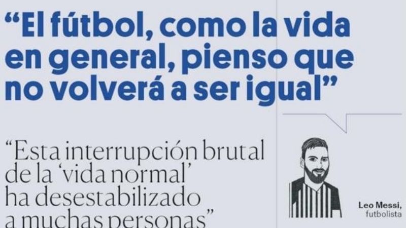 Para Messi, "ya nada volverá a se igual"