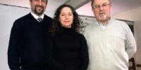 Dante Beltramo, Roxana Alasino y Luis Argañarás, desarrollaron el producto que ahora prueban en Covid-19. 