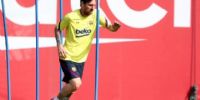 TRAS 56 DÍAS DE CUARENTENA, Messi volvió a correr en un campo de juego.