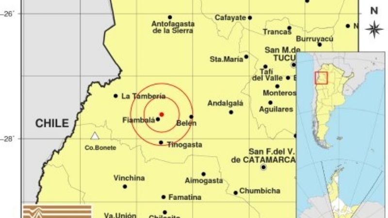 Se movió la tierra en Fiambalá