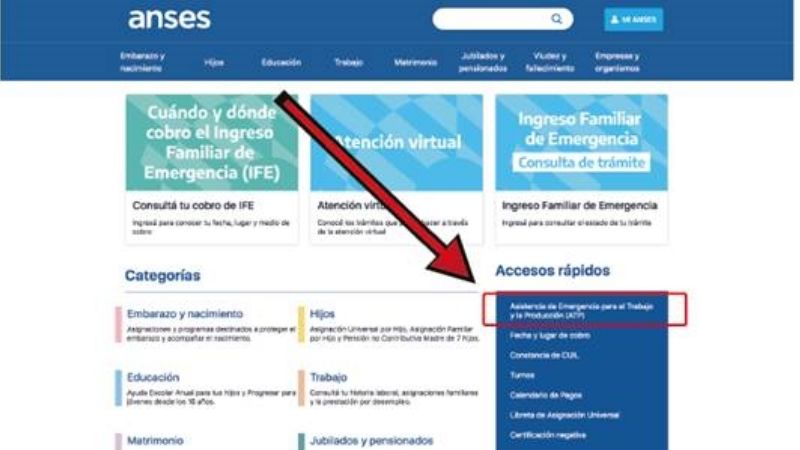 ANSES habilita consulta online para ATP