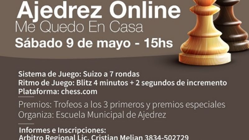 Torneo de ajedrez online “Me quedo en casa”