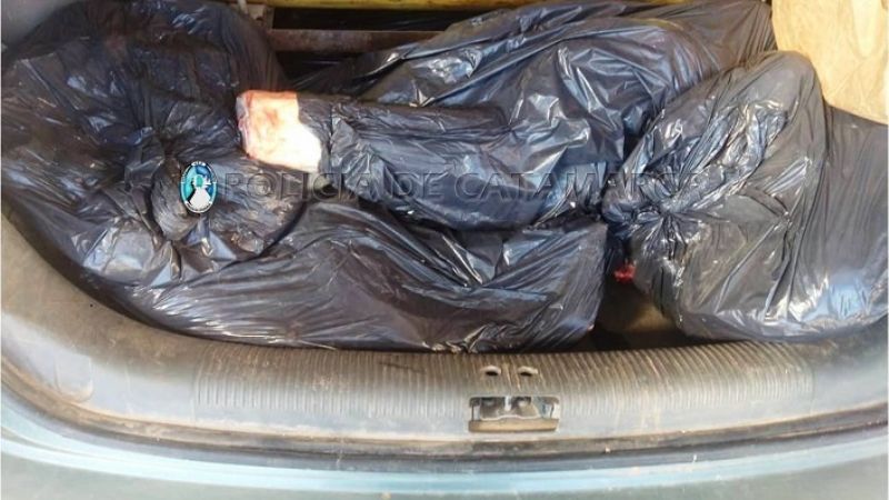 Llevaba gran cantidad de carne sin la cadena de frío