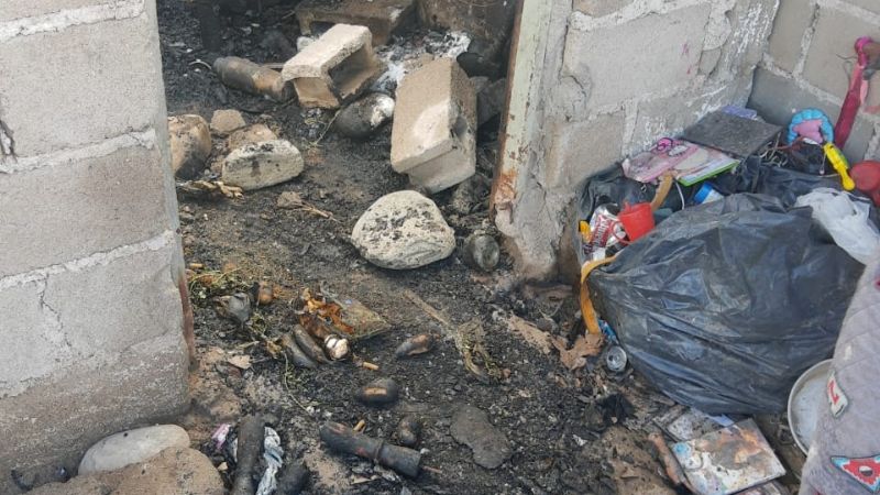 Asisten a una familia que sufrió un incendio