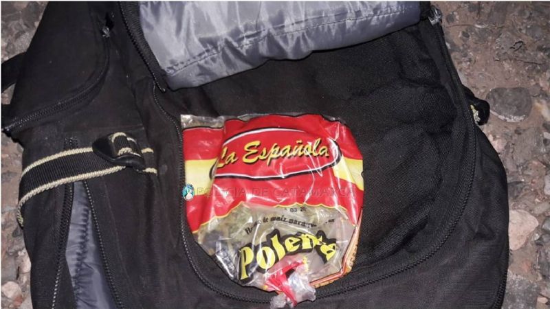 Secuestran una bolsa con cogollos de marihuana en Santa María