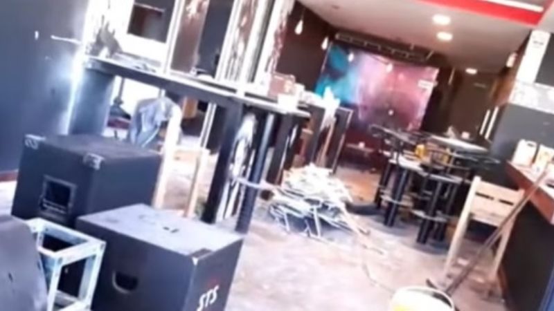 Buscaba a su marido, no lo encontró, y destrozó un bar