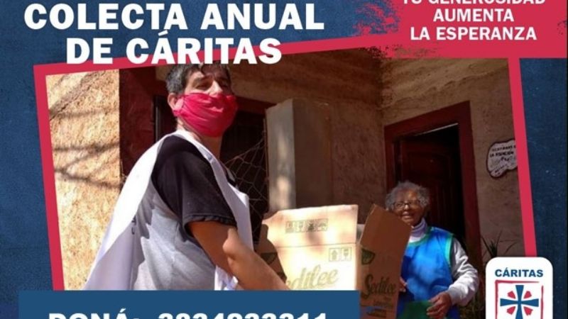 Este fin de semana se realizará la tradicional Colecta Anual de Caritas