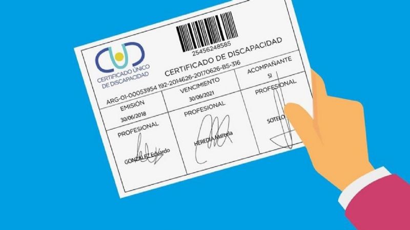 Se prorroga el vencimiento de los Certificados de Discapacidad