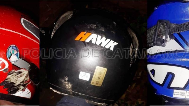 Descubren a un joven cuando vendía cascos robados